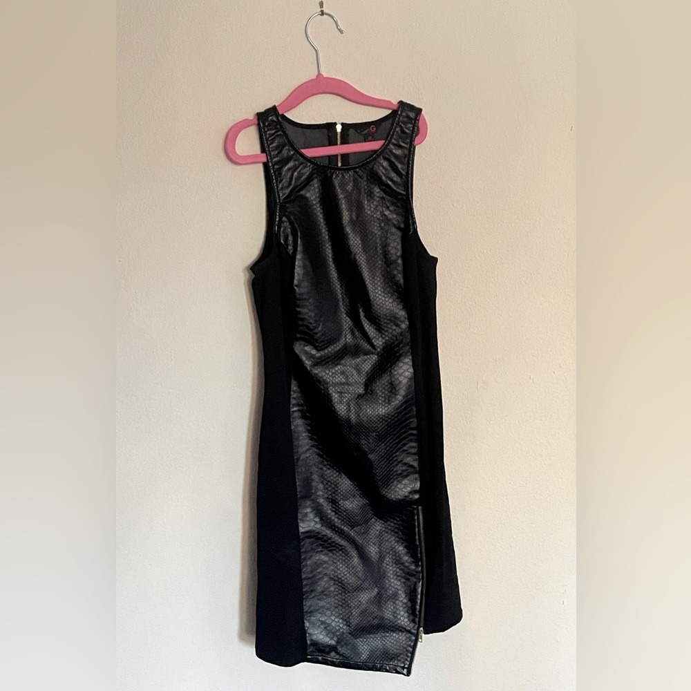 Guess faux leather snake skin dress